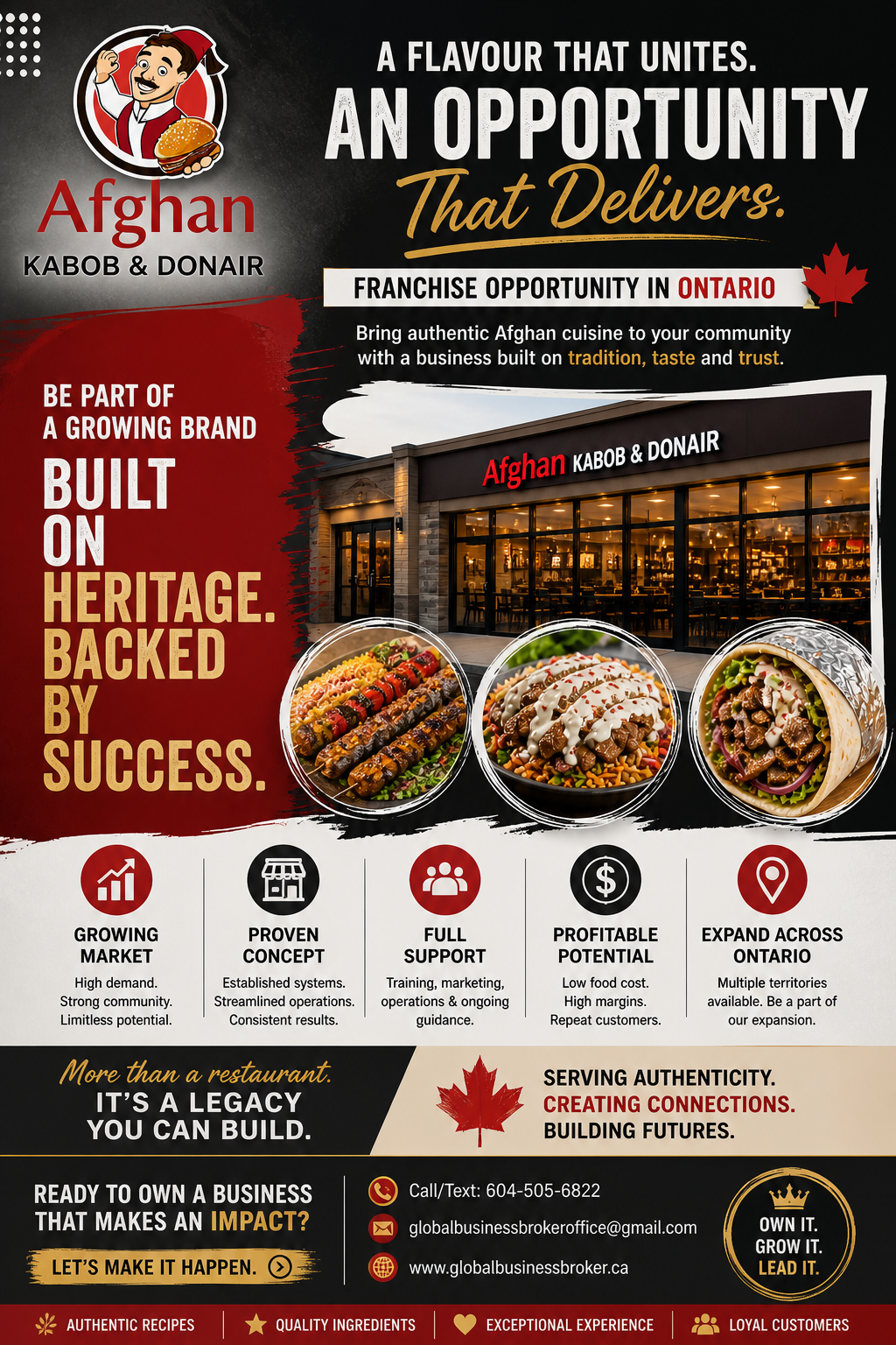 Afghan Kabob and donair franchise opportunity